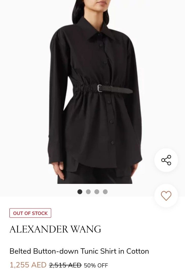 Alexander Wang Belted Button Down (Category: Others Tops) located in Naga. Submitted by secondspinv2 (Listing ID 1448433705, Image 2). Description: Alexander Wang Belted Button Down ✅Size: L ✅Width: 15.5 ✅Length: 30 ✅Sleeve: 24 ✅Color Rate: 9.5/10 ✅ No Issue ✅Need Wash ✅Location: Bicol Naga City, Camarines Sur ✅Courier: J&T Express/Flash Express ✅MOP: Gcash only.