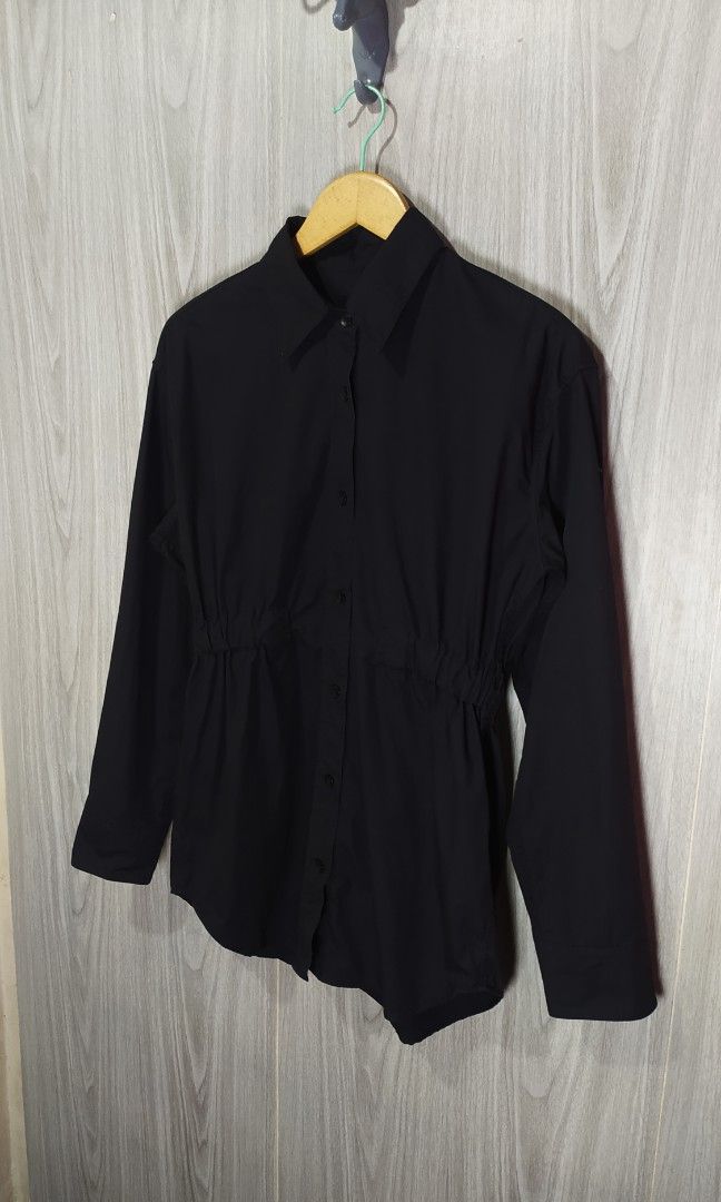 Alexander Wang Belted Button Down (Category: Others Tops) located in Naga. Submitted by secondspinv2 (Listing ID 1448433705, Image 3). Description: Alexander Wang Belted Button Down ✅Size: L ✅Width: 15.5 ✅Length: 30 ✅Sleeve: 24 ✅Color Rate: 9.5/10 ✅ No Issue ✅Need Wash ✅Location: Bicol Naga City, Camarines Sur ✅Courier: J&T Express/Flash Express ✅MOP: Gcash only.