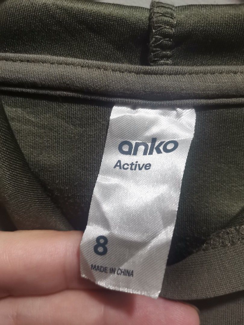 Anko Active Cropped Hoodie Size 8 Green (Category: Coats, Jackets and Outerwear) located in Quezon City. Submitted by heybailey (Listing ID 1448302225, Image 3). Description: DIMENSIONS CHEST: 21 inches when laid flat LENGTH: 14.5 inches - Anko Active green cropped hoodie - Size 8 - Long sleeves with elasticated cuffs - Hooded neckline - Soft fabric - Perfect for casual wear or layering - Easy to style.