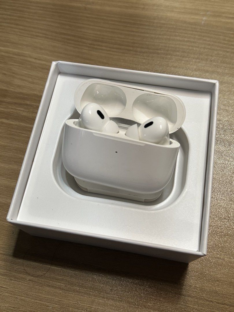 Apple AirPods Pro (2nd generation) (Category: Earphones) located in Iloilo. Submitted by d3ppy (Listing ID 1448433043, Image 1). Description: - AirPods Pro 2nd Generation - Original Packaging Intact (not brand new looking) - rep .