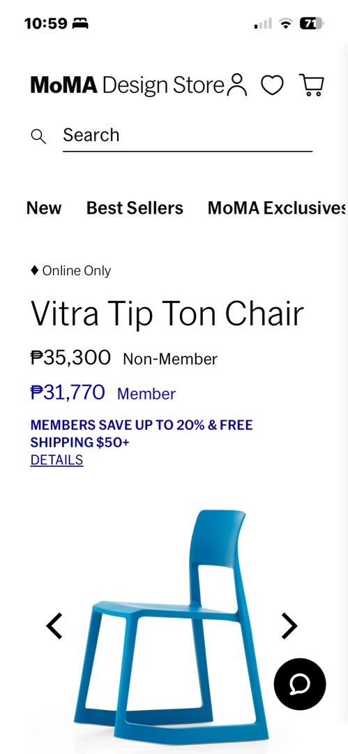 2 pcs AUTHENTIC Vitra Tip Ton Chair by Barber & Osgerby (Category: Chairs) located in Mandaluyong City. Submitted by goodfair (Listing ID 1448440497, Image 3). Description: PRICE FOR 2 PIECES This chair is famous for its unique ability to tilt forward, which helps improve posture and concentration. I bought this abroad for its clean, minimalist aesthetic and durability. It’s stackable, lightweight, and incredibly versatile. The chair is in great,