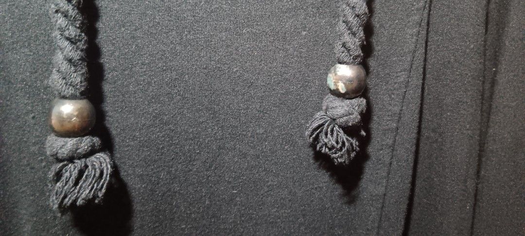Black cowl neck pullover (Category: Longsleeves) located in Las Pinas. Submitted by 030700 (Listing ID 1448328422, Image 3). Description: up to large, semi xl used as oversized outfit on vacation good condition except for the decorative tassel part as pictured .