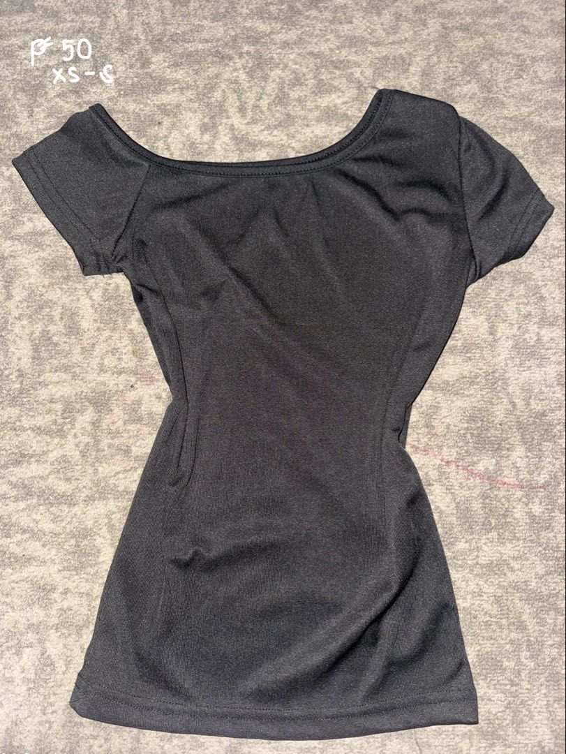 Black One Shoulder Top (Category: Shirts) located in Batangas. Submitted by chaeeyi (Listing ID 1448384793, Image 1). Description: XS - S Worn Once MOP : Gcash (payment first only) MOD : JnT.
