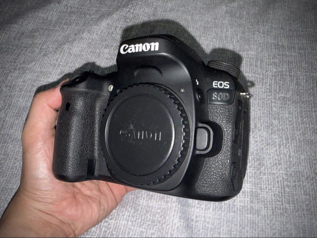 Canon 80D with 50mm and 18-55mm lens (Category: Cameras) located in Manila. Submitted by carlocvistro (Listing ID 1448442996, Image 3). Description: - Canon EOS 80D camera body - Includes Canon EF-S 18-55mm lens with lens hood and 50mm lens with hood - Comes with Canon battery and charger, and camera bag - Ideal for photography beginners and enthusiasts - Ready for your next photo adventure.