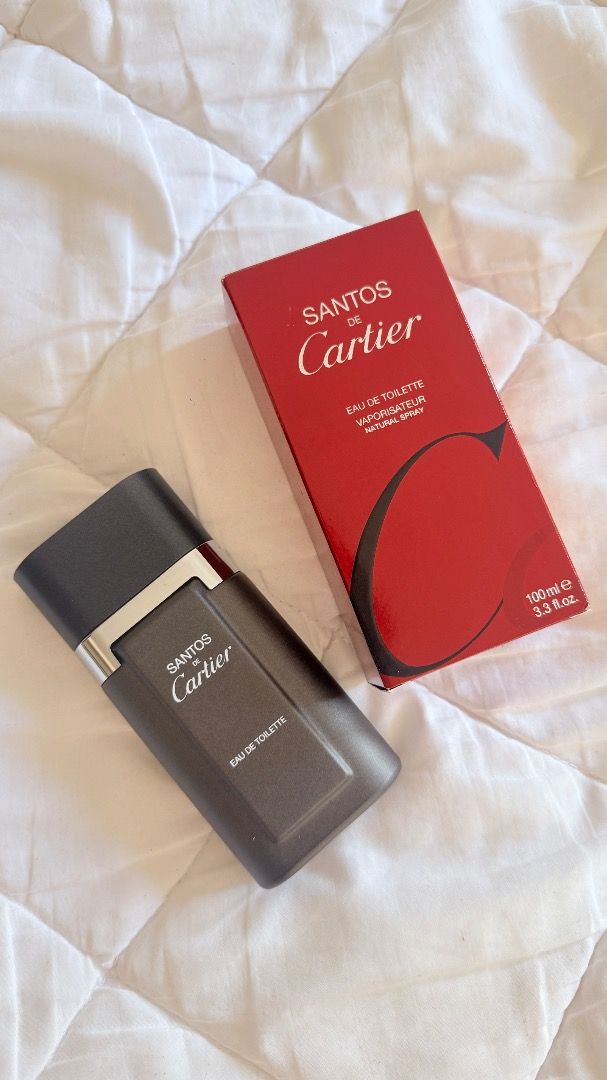 Cartier Santos Eau de Toilette 100ml (Category: Fragrance & Deodorants) located in Manila. Submitted by deemfp (Listing ID 1448382806, Image 1). Description: - Cartier Santos Eau de Toilette - 100ml bottle - Comes with original box - Ideal for everyday use - Feel free to ask any questions!.