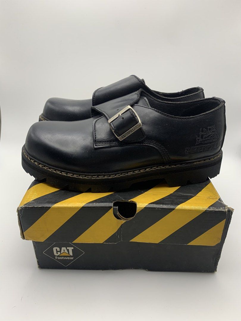 CATERPILLAR Black Monk Strap Shoes (Category: Casual Shoes) located in Bulacan. Submitted by ridersthrift_ph (Listing ID 1448435198, Image 1). Description: Size IOWA - 65 In Great Condition Brand New With Box No Signs of usage Reason for selling: natambak lang hindi na ginamit Gcash Payment Bulacan 📍.