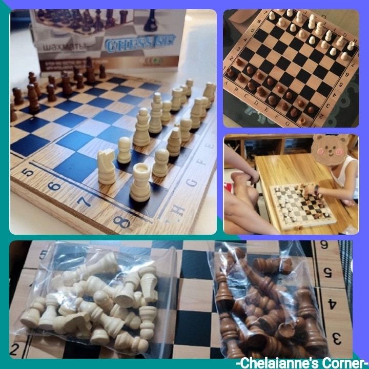 CHESS BOARD (Category: Board Games & Puzzles) located in Taguig. Submitted by cheljay24 (Listing ID 1448349004, Image 2). Description: ✅ Mini Wooden Chess board - P250 ✅ Wooden Chess Board (34x34) - P499.