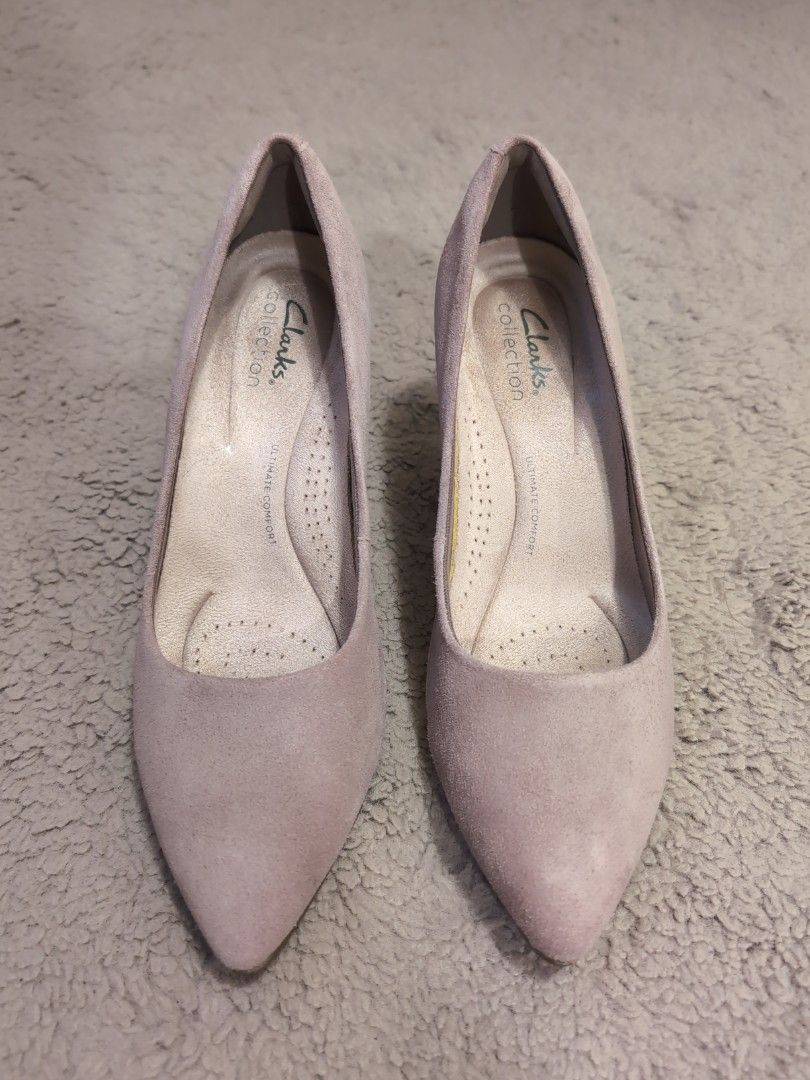 Clarks Mauve Suede Heels Size 6 (Category: Heels) located in Taytay. Submitted by la0ui (Listing ID 1448427945, Image 1). Description: Clarks Kataleyna Gem Mauve Suede Heels 2-inch heels perfect for corporate attire Used twice only and in mint condition Box not available/included RFS: wouldn't be needing it anymore.