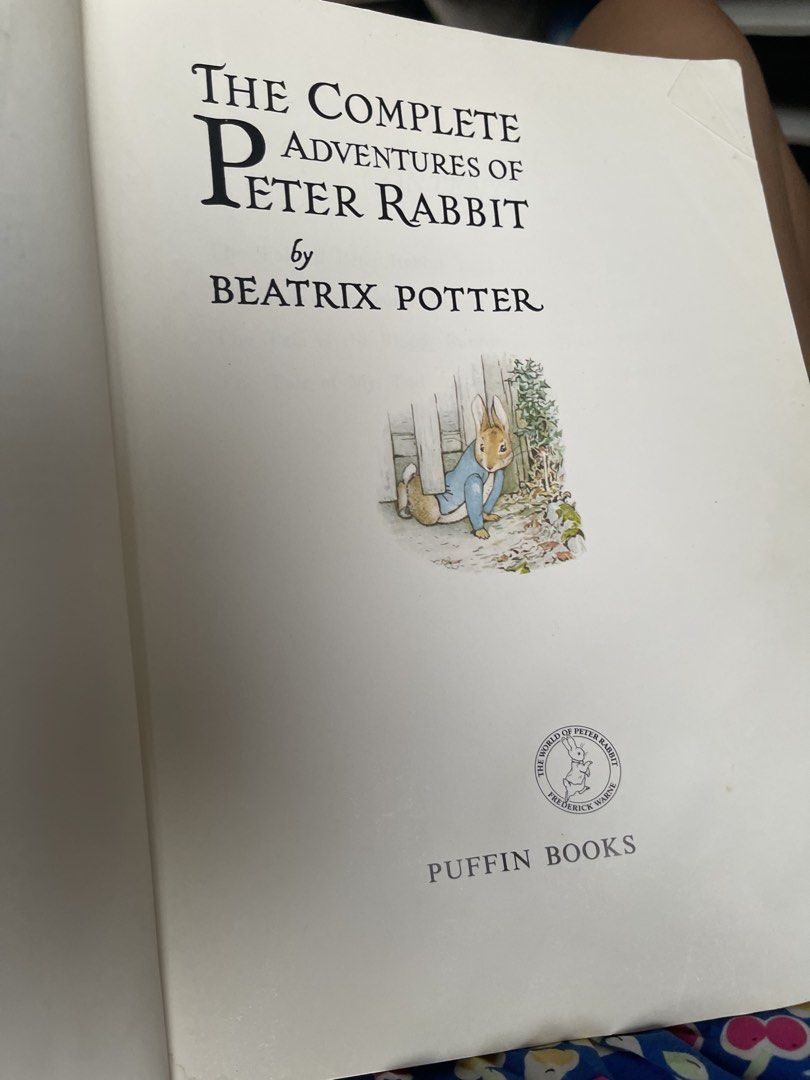 Complete Adventures of Peter Rabbit (Category: Children's Books) located in Quezon City. Submitted by booktt (Listing ID 1448377977, Image 2). Description: Water damaged book but pages still readable Beatrix Potter - Tale of Peter Rabbit Benjamin Bunny Flopsy Bunnies Mr Tod.