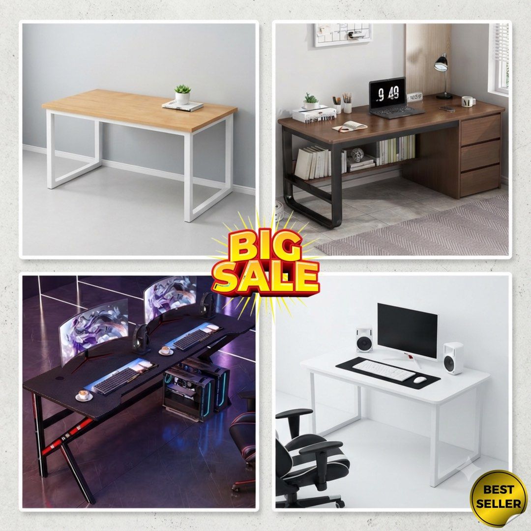 Computer Table | Study Table | Gaming Table | Basic Model Office Table | Modern Home Table | Study Table | 9111 (Category: Tables & Sets) located in Singapore. Submitted by _purple.com (Listing ID 1448372683, Image 1). Description: 🏆 Authentic Professional Seller Approved By Carousell🏆 🔥Hot Selling Computer Table SG Ready Stocks🔥 🚚 Free Delivery Within 1 to 2 Working days Price Starting From $74 💬 Feel Free To Chat Us For More Details and M