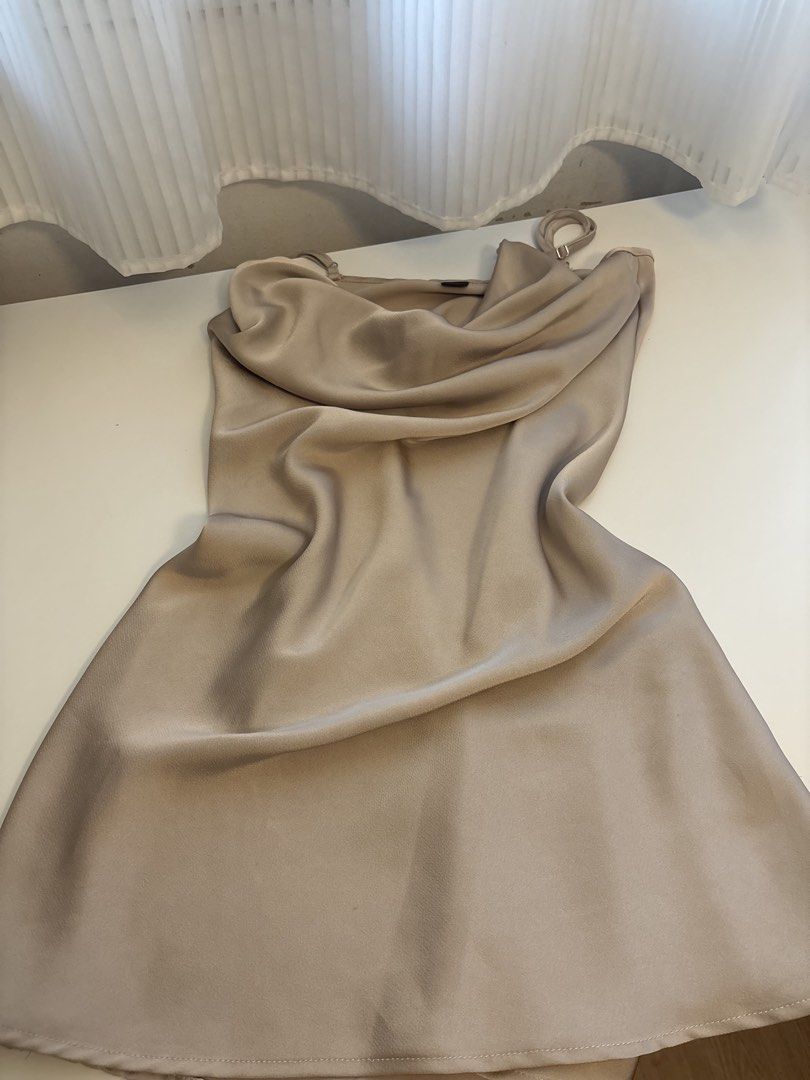 Cream cowl neckline dress (Category: Dresses) located in Quezon City. Submitted by elys.closet (Listing ID 1448394880, Image 1). Description: .