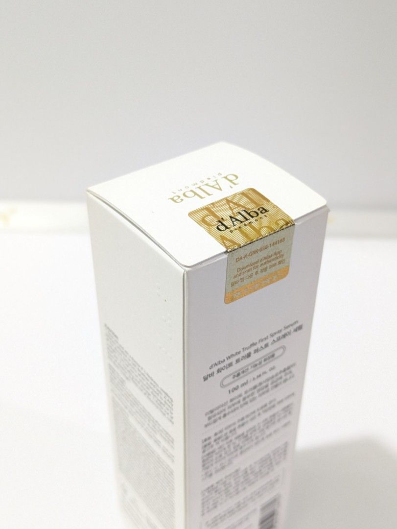 d'Alba First Spray Serum 100ml (Category: Face Care) located in Cabuyao City. Submitted by marifyyy (Listing ID 1448389311, Image 2). Description: 100 ml brand new, sealed. beware of fakes!! 📍Cabuyao, Laguna 🚛 Shipment sched: Tue & Fri 🛻 Lalamove on nearby areas • Payment first • SF - cod or included na sa payment — if COD (SF) we only ship via LBC — For complete payment (w/sf), we can ship via LBC or J&T 💸 MOP: gcash/maya/bank.