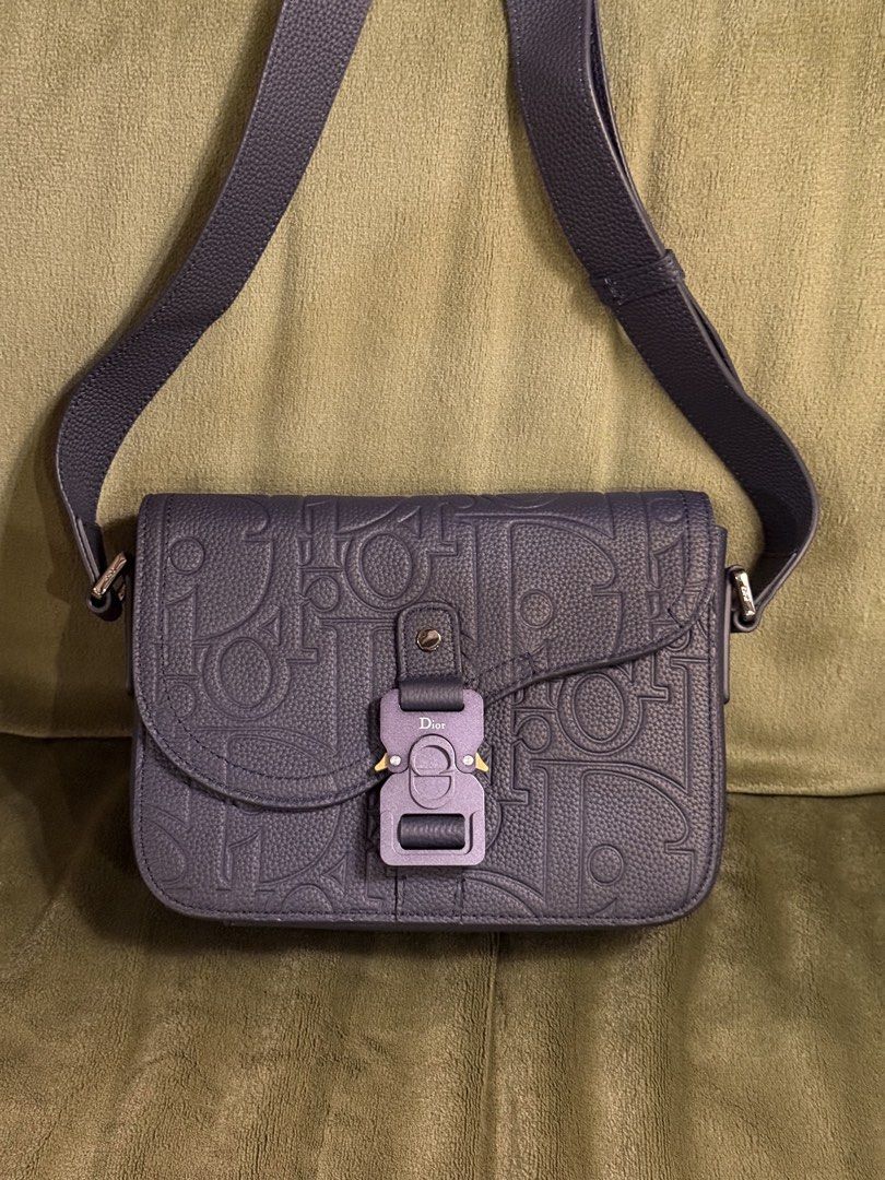 Dior (Category: Luxury Bags & Wallets) located in Angeles City. Submitted by secondluxph (Listing ID 1448314846, Image 3). Description: -DIOR SMALL SADDLE MESSENGER BAG WITH FLAP -NAVY BLUE DIOR GRAVITY LEATHER -TONAL ALUMINUM BUCKLE -WITH BOX AND DUST-BAG -PRISTINE CONDITION -JAPAN/HONGKONG SOURCE.
