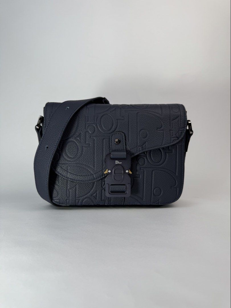 Dior (Category: Luxury Bags & Wallets) located in Angeles City. Submitted by secondluxph (Listing ID 1448314846, Image 1). Description: -DIOR SMALL SADDLE MESSENGER BAG WITH FLAP -NAVY BLUE DIOR GRAVITY LEATHER -TONAL ALUMINUM BUCKLE -WITH BOX AND DUST-BAG -PRISTINE CONDITION -JAPAN/HONGKONG SOURCE.