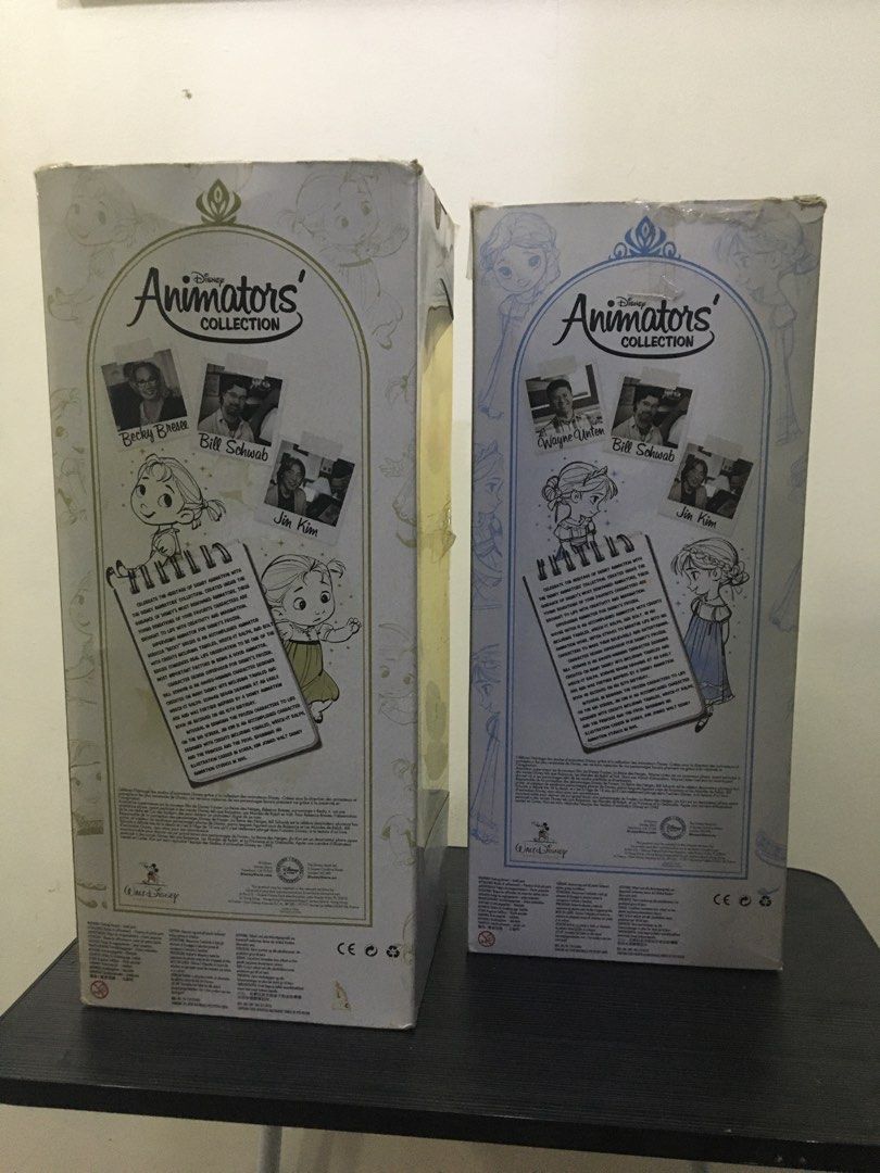 Disney Animators Collection | Anna and Elsa Doll (Category: Figurines & Statues) located in Batangas. Submitted by 1flnt (Listing ID 1448451220, Image 2). Description: - both dolls r preowned - both dolls r og - comes with og box - comes with both olafs - flaws r minimal to mild.