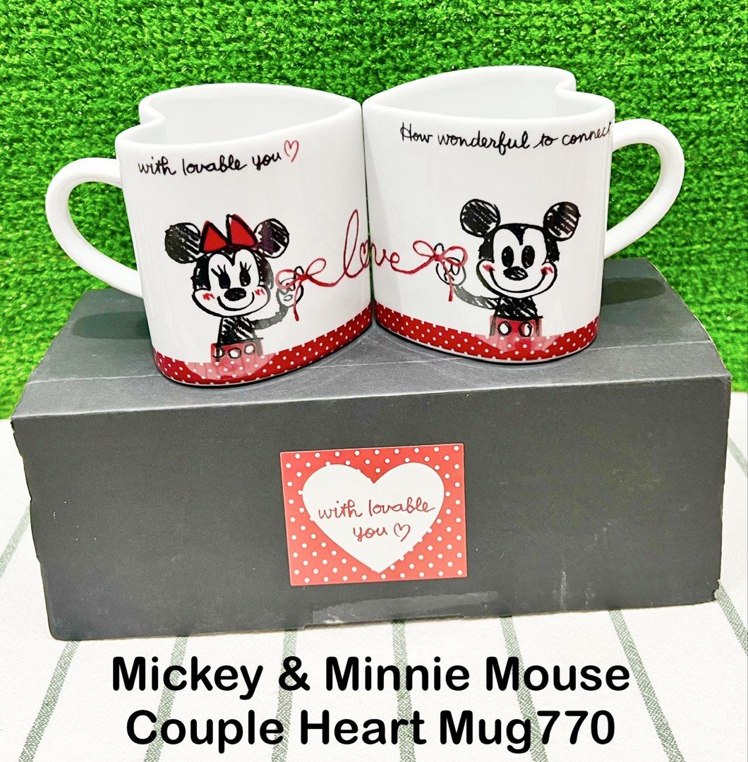 Disney Mickey & Minnie Mouse Couple Mug (Category: Coffee & Tea Tableware) located in Binan City. Submitted by mayjhe (Listing ID 1448382819, Image 1). Description: 💛 For Sale 💛 🌸 Disney Mickey & Minnie Mouse 🍀 Ceramics Mug 📍 Condition: Good 💰 Price is ₱ 770.00 set 👉 Other details posted 🇵🇭 Location Biñan Laguna 🛵 Courier J& T and Lalamove 📋 Shipping by schedule 📍 NO COD & COP 📌 All items are carefully packed and labeled with Fragile