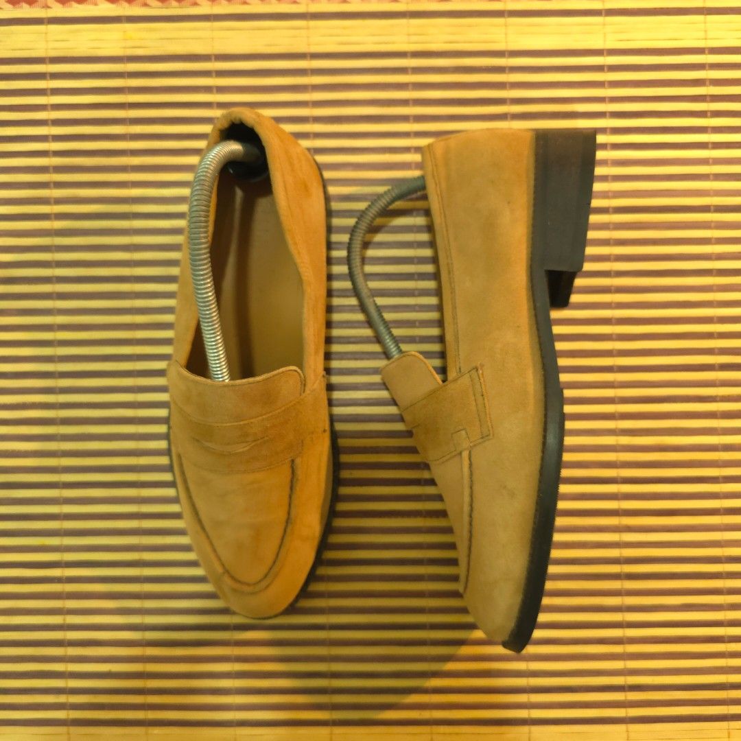 Eirene Suede Penny Loafers (Category: Dress Shoes) located in Cagayan de Oro. Submitted by dump.gallery (Listing ID 1448412929, Image 2). Description: Eirene Suede Penny Loafers 8-8.5 US/26 cm Condition rate: 9/10 Color rate: 10/10 Issue/s: Seen on pic.