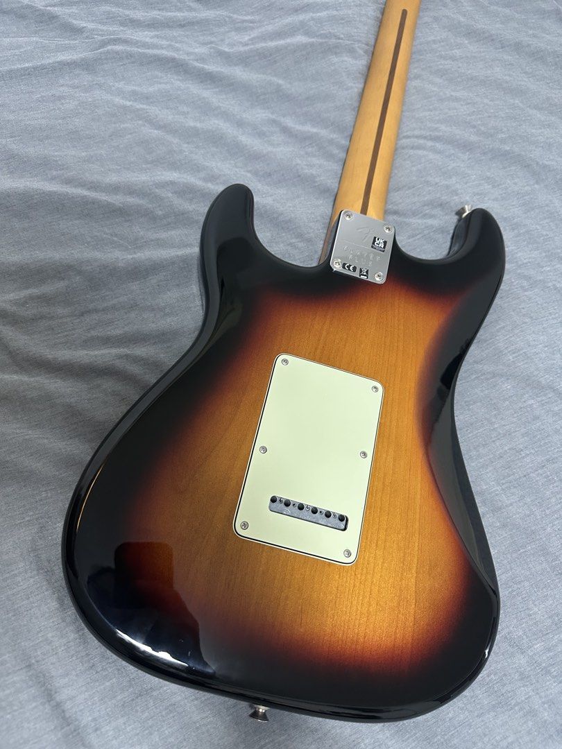 Fender Player Plus Stratocaster (Category: Musical Instruments) located in Singapore. Submitted by nu1984 (Listing ID 1448310607, Image 6). Description: Like new! Comes with gig bag Fusing classic Fender® design with player-centric features and exciting new finishes, the Player Plus Stratocaster® delivers superb playability and unmistakable style. Player Plus Stratocaster®, Maple Fingerboard, 3-Color Sunburst .