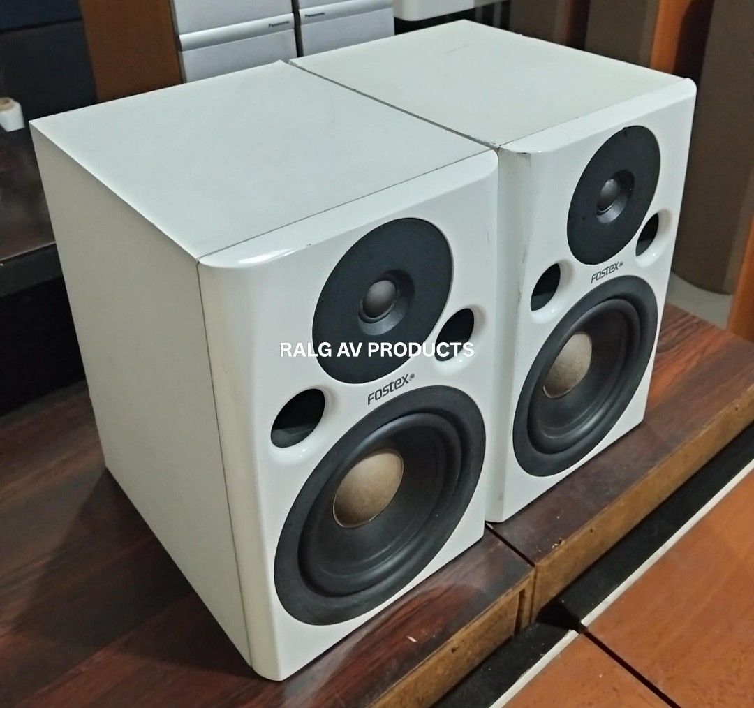 Fostex Studio Monitors Speakers (Pair) (Category: Soundbars, Speakers & Amplifiers) located in Bulacan. Submitted by ronald277077025 (Listing ID 1448407699, Image 2). Description: FOSTEX ACTIVE PROFESSIONAL MONITOR SPEAKER SYSTEM PMO. 5n 5" GENUINE FOSTEX WOOFER DOME TYPE GENUINE FOSTEX TWEETER BI-AMP METHOD 110 VOLTS The professional studio monitors can be widely used for music production in home studios, DTM, etc., with their rich musicality ba