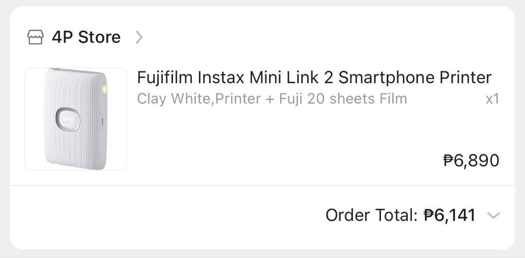 Fujifilm Instax Mini Link 2 Printer (Category: Cameras) located in Mabalacat. Submitted by nutthea10 (Listing ID 1448373996, Image 2). Description: Fujifilm Instax Mini Link 2 FOR SALE or swap to digital camera (pref: sony/kodak/canon) if for sale: php 4000 nego (like brand new) loc: Pampanga.