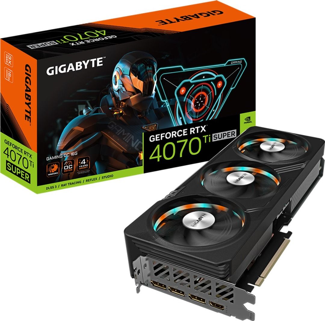 GIGABYTE GeForce RTX 4070 Ti SUPER Gaming OC 16GB Graphics Card