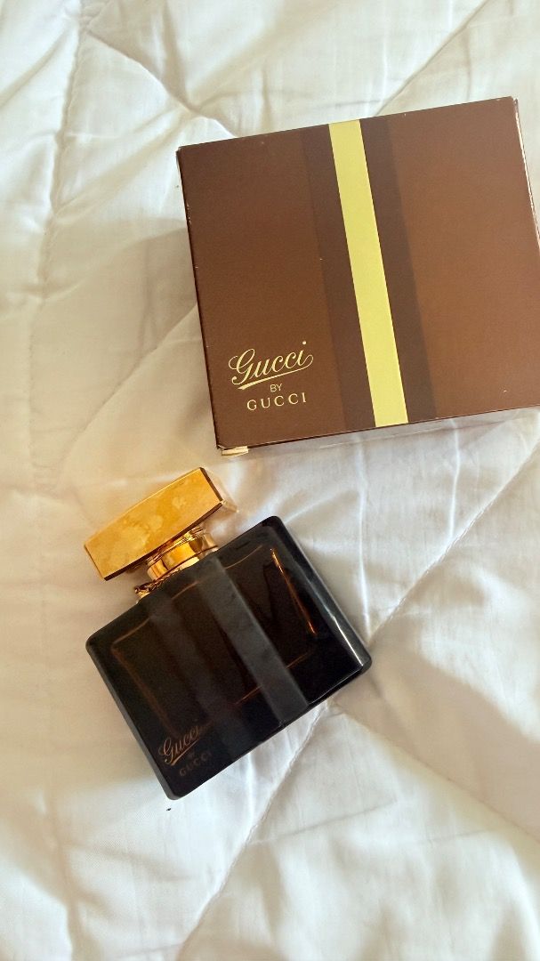 Gucci by Gucci Eau de Parfum 75ml (Category: Fragrance & Deodorants) located in Manila. Submitted by deemfp (Listing ID 1448382941, Image 1). Description: - Gucci by Gucci Eau de Parfum - 75ml bottle - Natural spray - Made in France - Comes with original box - Great scent for everyday wear.