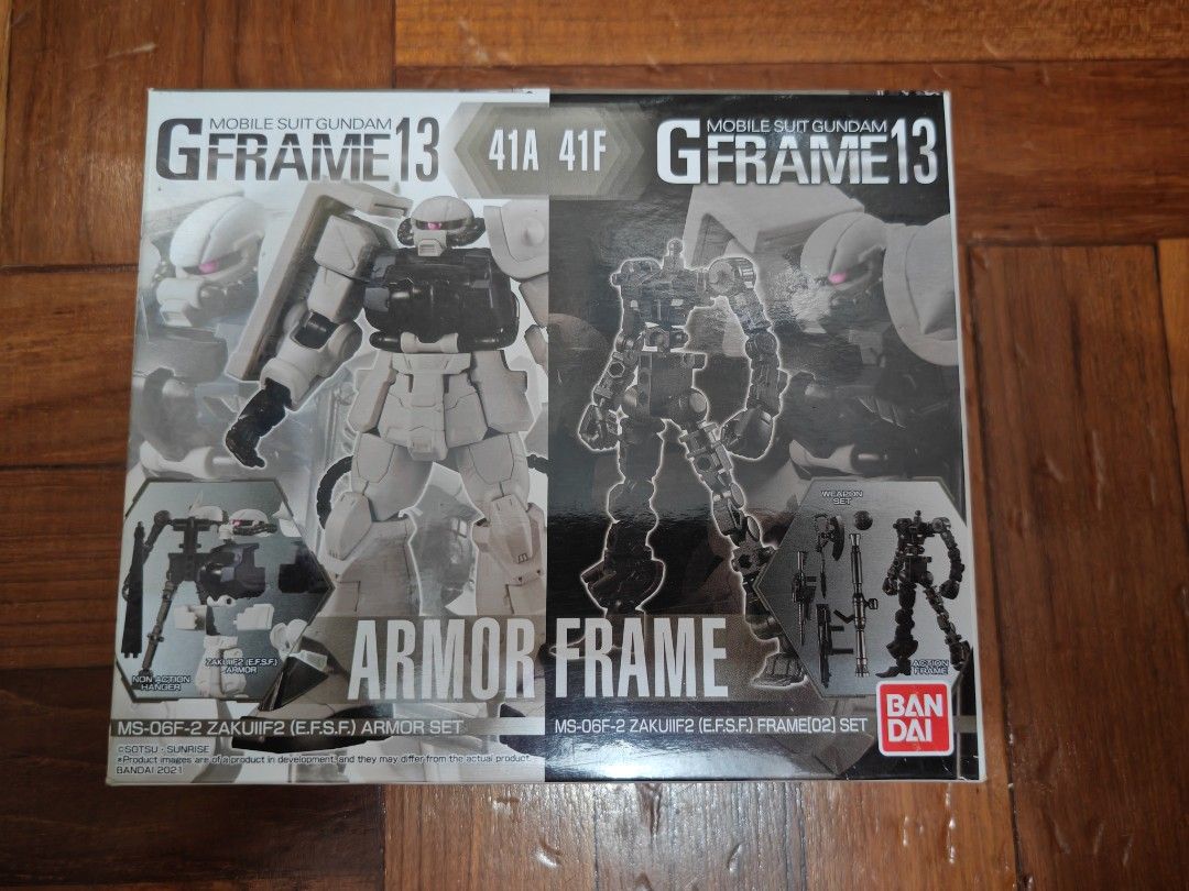 Gundam G Frame 13 41A+41F MS-06F-2 ZakuIIF2 (E.F.S.F) Armor Set （分類：高達及模型組合）位於 Hong Kong。 由 toysbarrack 提交（商品編號 1448310144，圖片 1）。簡介： 全新未開過。