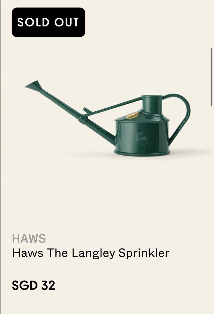 Haws The Langley Sprinkler Watering Can - Green503580450243235844