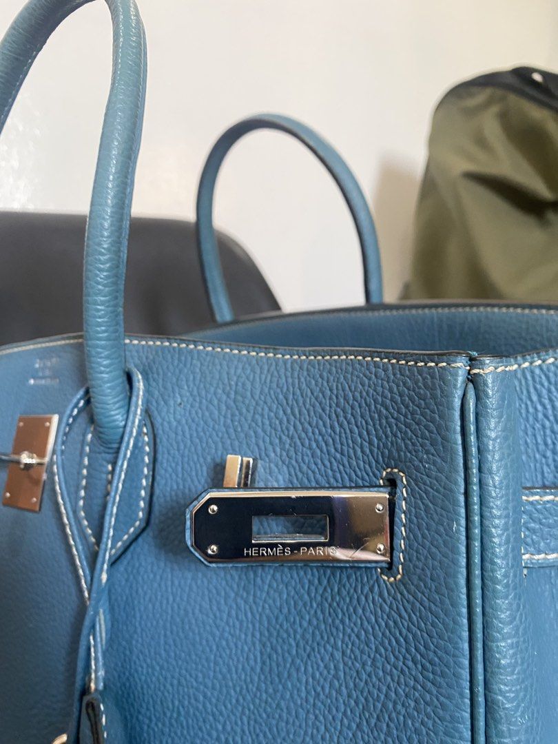 Hermes Birkin 35 (Category: Luxury Bags & Wallets) located in Las Pinas. Submitted by harper_preloved (Listing ID 1448394188, Image 3). Description: Japan Flea market finds - Same birkin ni Justin Bieber (see last photo) - Togo leather - Hardware: Silver - Includes: Lock and Key - Coded.