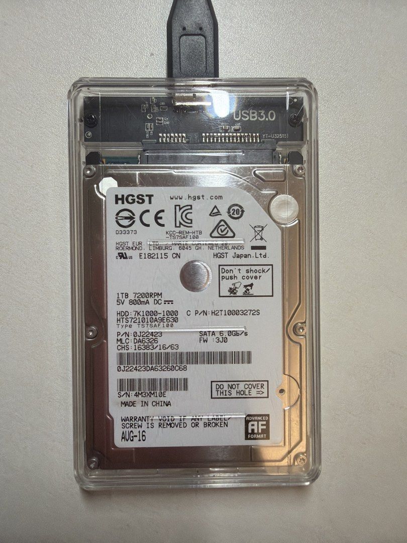 HGST 1TB USB 3.0 External SSD