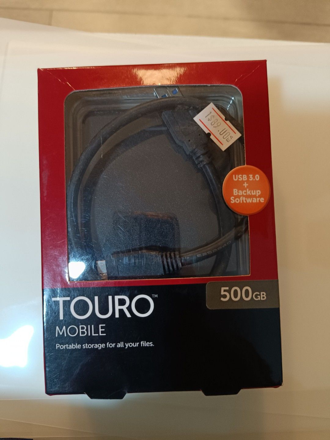 HGST Touro Mobile 500GB USB 3.0 Portable External Hard Drive