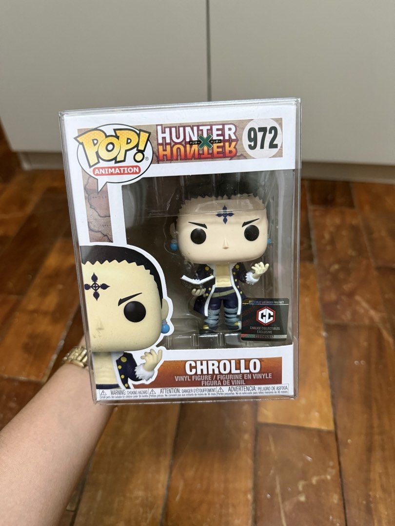 Hunter x Hunter Pop! Animation Chrollo Funko Pop #972 (Category: Figurines & Statues) located in Makati City. Submitted by nicsxxxx (Listing ID 1448414953, Image 1). Description: - Chrollo Funko Pop figure - From the anime series Hunter x Hunter - Item Number: 972 - Comes in its original packaging - Ideal for collectors and anime fans.