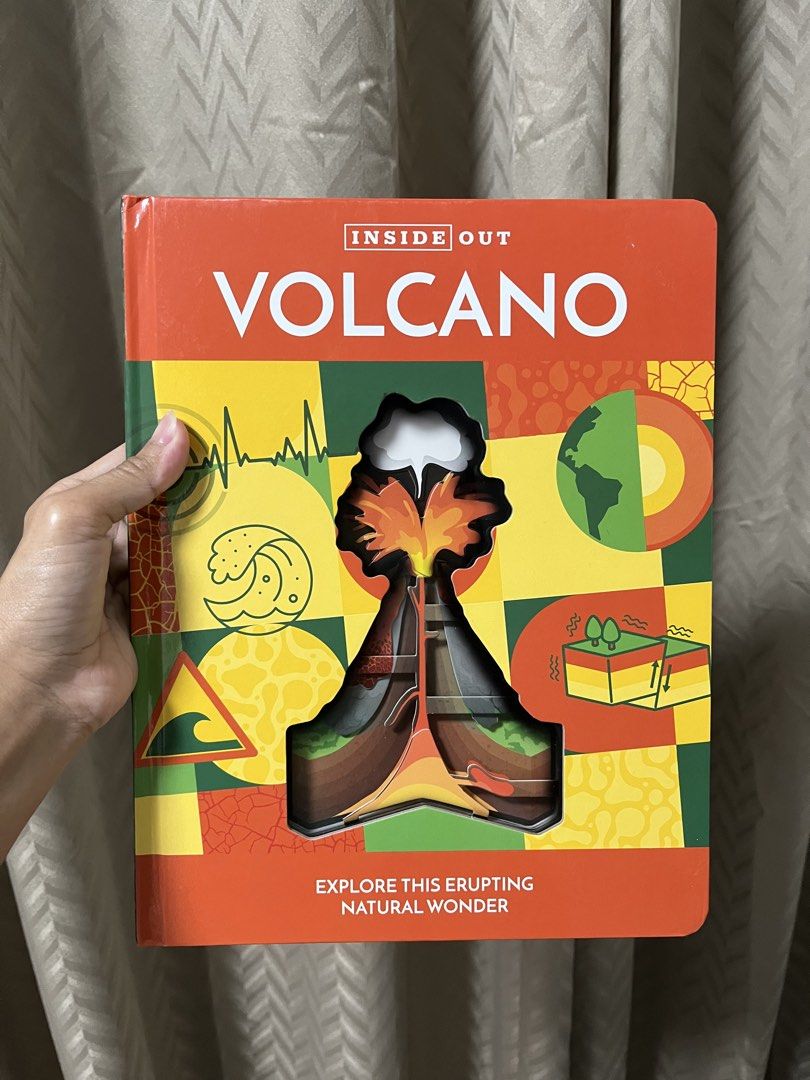Inside Out Human Body & Volcano Interactive Books (Category: Children's Books) located in Pasig City. Submitted by shielacaneo (Listing ID 1448322065, Image 2). Description: inside out bought brand new stored lang sa shelf 500 each.