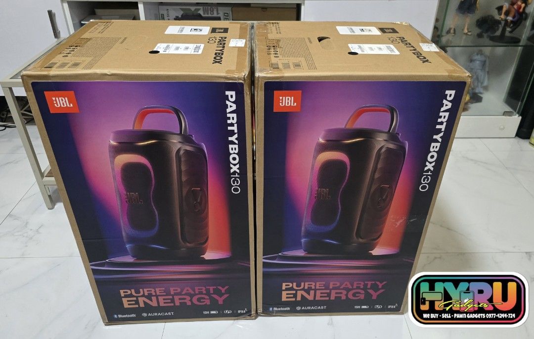 JBL Partybox 130 (Category: Portable Music Players) located in Malabon City. Submitted by hyrugadgets (Listing ID 1448458999, Image 1). Description: JBL Partybox 130 Brandnew Sealed P.17,990.
