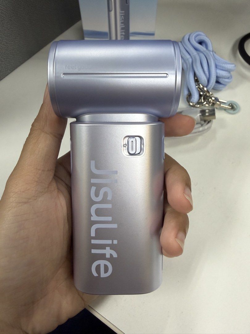 JISULIFE Handheld Fan Life9S Mini 5000mAh (Category: Fans) located in San Juan City. Submitted by nicolefrncsc (Listing ID 1448313031, Image 3). Description: JISULIFE Handheld Fan Life9S Mini Portable Strong Wind Jet Fan 22-hour Battery Life Rechargeable USB Turbo Fans Pocket Size 5 Gears LED Display Metallic Finish for Outing Camping Brand New. Just opened for testing RFS: Extra fan.
