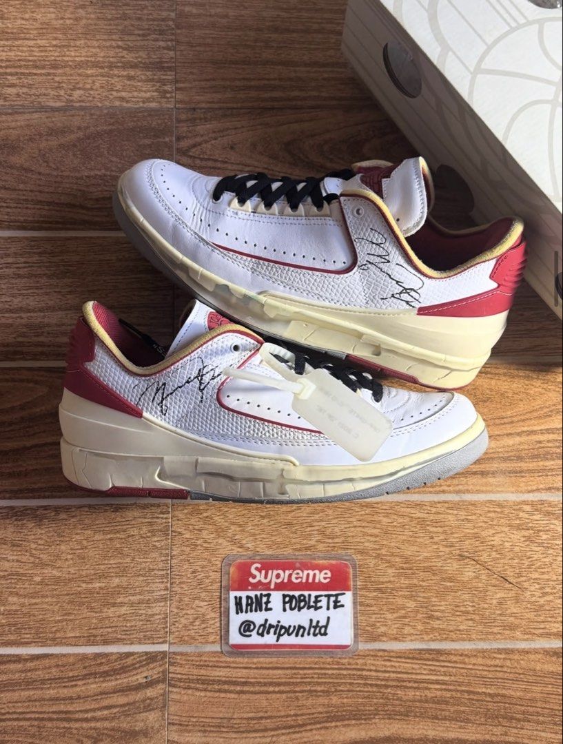 Jordan 2 Low Off-White Chicago (Category: Sneakers & Footwear) located in Mandaluyong City. Submitted by dripunltd (Listing ID 1448369286, Image 1). Description: Jordan 2 Low Off-White Chicago Size 8 9.3/10 Condition Complete 13,499.