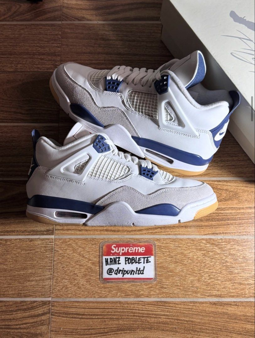 Jordan 4 SB Navy (Category: Sneakers) located in Mandaluyong City. Submitted by dripunltd (Listing ID 1448370149, Image 1). Description: Jordan 4 SB Navy Size 10.5 9.6/10 Condition 6,999.