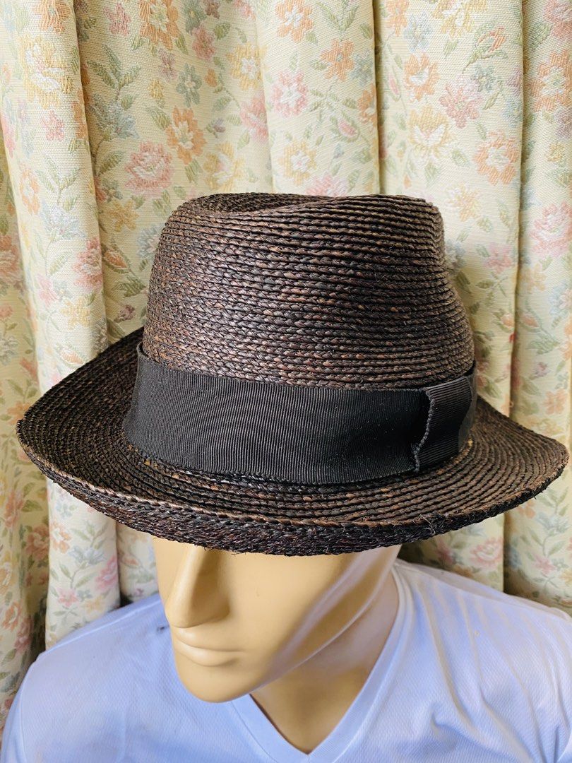 Helen Kaminski XY Straw Fedora Hat Extra Large (Category: Hats & Beanies) located in Bacolod City. Submitted by jeffreyhue19895 (Listing ID 1448300714, Image 1). Description: - Kaminski XY Fedora Hat - Size: Extra Large (XL) - Material: Dark brown woven straw - Features: Black ribbon band, comfortable inner lining - Ideal for: Sunny days, outdoor activities.