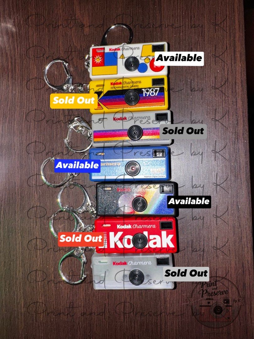 Kodak Charmera 1987 Mini Camera (Category: Cameras) located in Las Pinas. Submitted by printandpreservebyk (Listing ID 1405210172, Image 1). Description: - Kodak Charmera 1987 Mini Camera - Includes a USB cable - Features the iconic Kodak logo and 1987 design - Mini camera design for a unique experience - Not used, just opened to check colors, already got the secret! Blue (5), Black (6), White (1).
