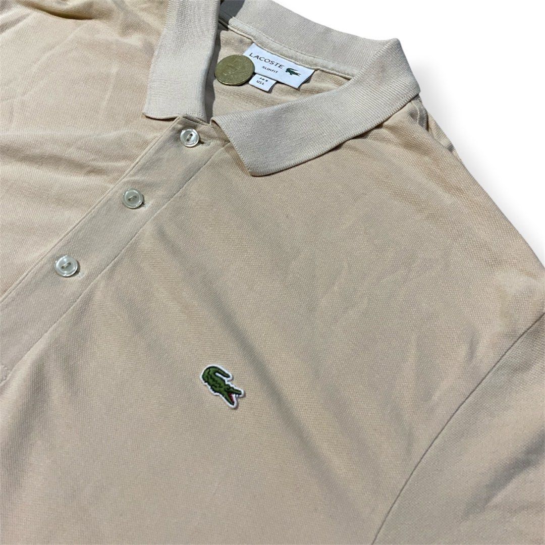 Lacoste Slim Fit Polo Shirt (Category: Tshirts & Polo Shirts ) located in Quezon City. Submitted by dipintheorio (Listing ID 1448373816, Image 3). Description: no issue width 21 length 30 location: qc.