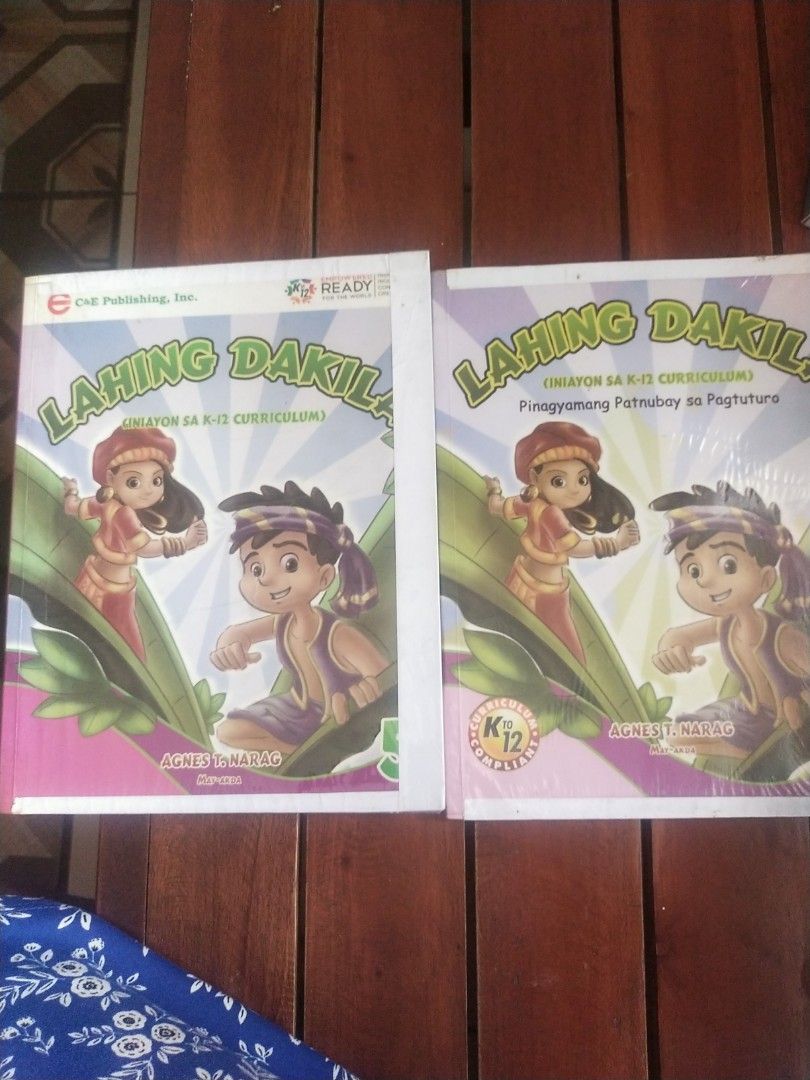 Lahing Dakila grade 5 Textbook (Category: Textbooks) located in Quezon City. Submitted by bamberry (Listing ID 1448294533, Image 1). Description: - Lahing Dakila Textbook grade 5 - K-12 Curriculum Aligned - Title: Pinagyamang Patnubay sa Pagtuturo - Authors: Agnes T. Narag and others - Condition: Available (2 copies) - Ideal for students following the K-12 curriculum.