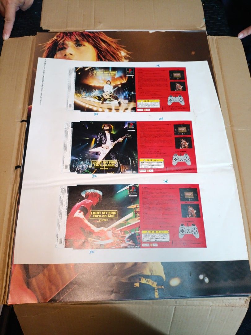 L'Arc en ciel light my fire live poster (Category: CDs & DVDs) located in Manila. Submitted by borts (Listing ID 1448383309, Image 2). Description: L'Arc en ciel japanese band light my fire live poster concert issue :missing 5pcs of poster only 45 PCs orig poster with back hit if your interested I'll send to you the pic of package poster .