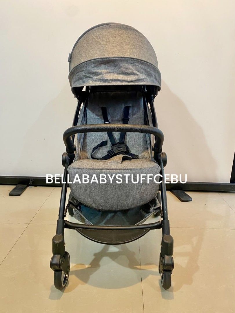 Legato Jet Slim Convertible Stroller, Melange Gray (Category: Strollers) located in Cebu City. Submitted by bellababystuffcebu (Listing ID 1448437290, Image 2). Description: Legato Jet Slim Convertible Stroller, Melange Gray Preloved in Very Good Condition Please see video for reference | sign of use | flaws https://fb.watch/IcAugpkhfK/? Flat recline for sleeping position for newborn to toddler Compact Fold Canopy for UV | Dust Protection 5pt saf