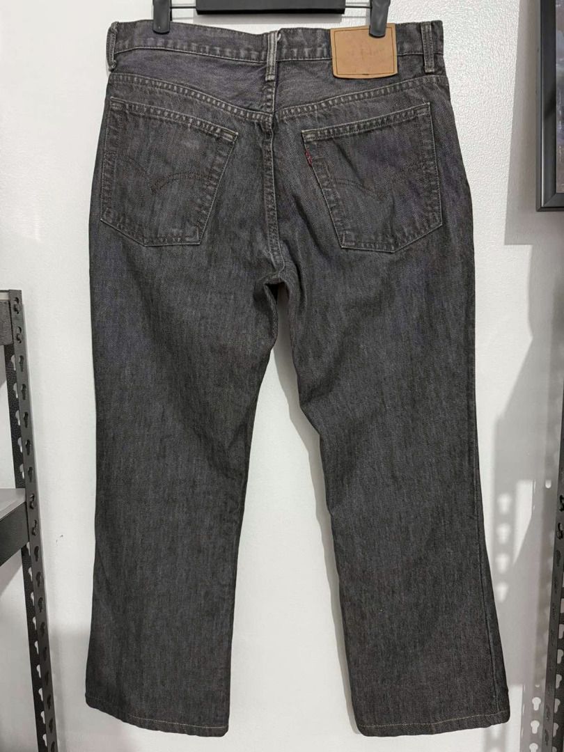 Levi's 517 Low Boot Cut Flared Black Grey Jeans (Category: Jeans) located in Mandaluyong City. Submitted by og.ryanobi (Listing ID 1448421377, Image 3). Description: Authentic Vintage Levi's 517 Low Boot Cut Flared Black Grey Jeans Actual Measurements: Waist 34 inches Length 37 inches Hem 9.5 inches.