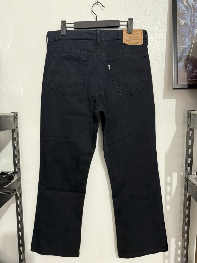 Levi's 517 Boot Cut Flared Midnight Navy Blue Jeans (Category: Jeans) located in Mandaluyong City. Submitted by og.ryanobi (Listing ID 1448397502, Image 3). Description: Authentic Vintage Levi's 517 Boot Cut Flared Midnight Navy Blue Jeans Actual Measurements: Waist 32 inches Length 38 inches Hem 9 inches Altered length..