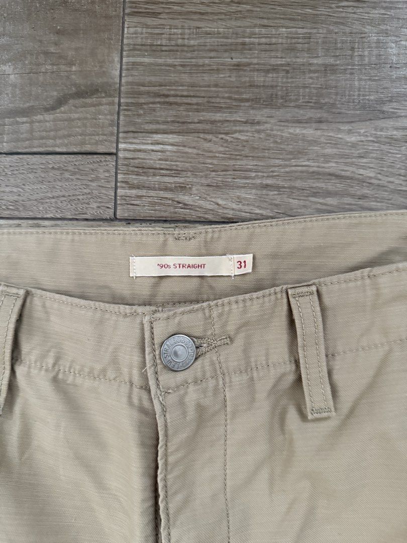Levi's '90s Straight Khaki Pants Size 31 (Category: Jeans) located in Cavite. Submitted by _ysa_belle (Listing ID 1448336765, Image 2). Description: Item: Levi’s ‘90s Straight Pants Size: 31 Style: Straight leg, casual khaki/tan trousers Condition: Good as new, no issues Price: 1000 .