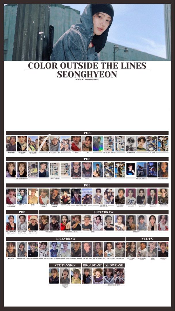 lf/wtb seonghyeon photocards (Category: Other Merchandise) located in Singapore. Submitted by s.ssssssse (Listing ID 1441926022, Image 2). Description: priorities to album pcs first no price range but pls be reasonable! mailing only! thankyou!.