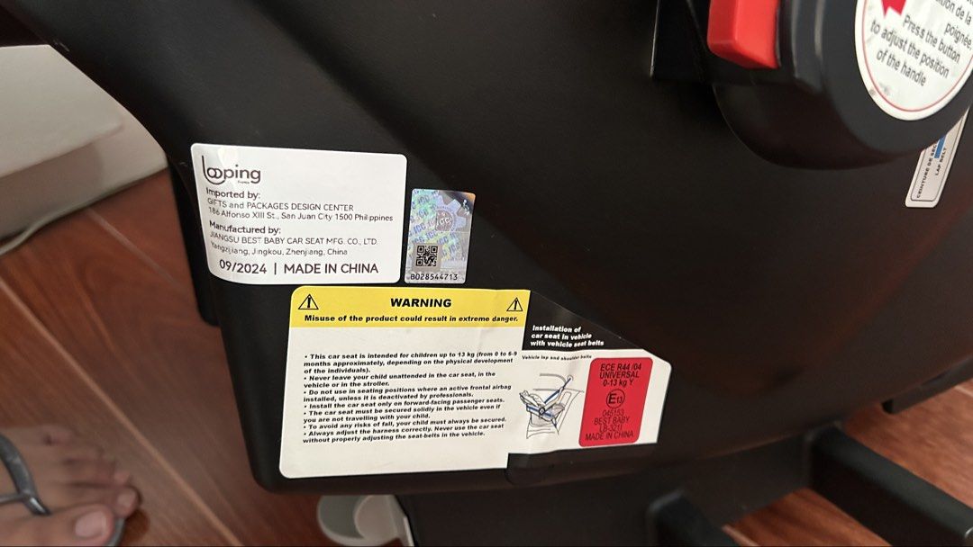 Looping Infant Car Seat (Category: Car Seats) located in Naga. Submitted by prelovedbyrpibars (Listing ID 1448281368, Image 3). Description: We only used this few times. .