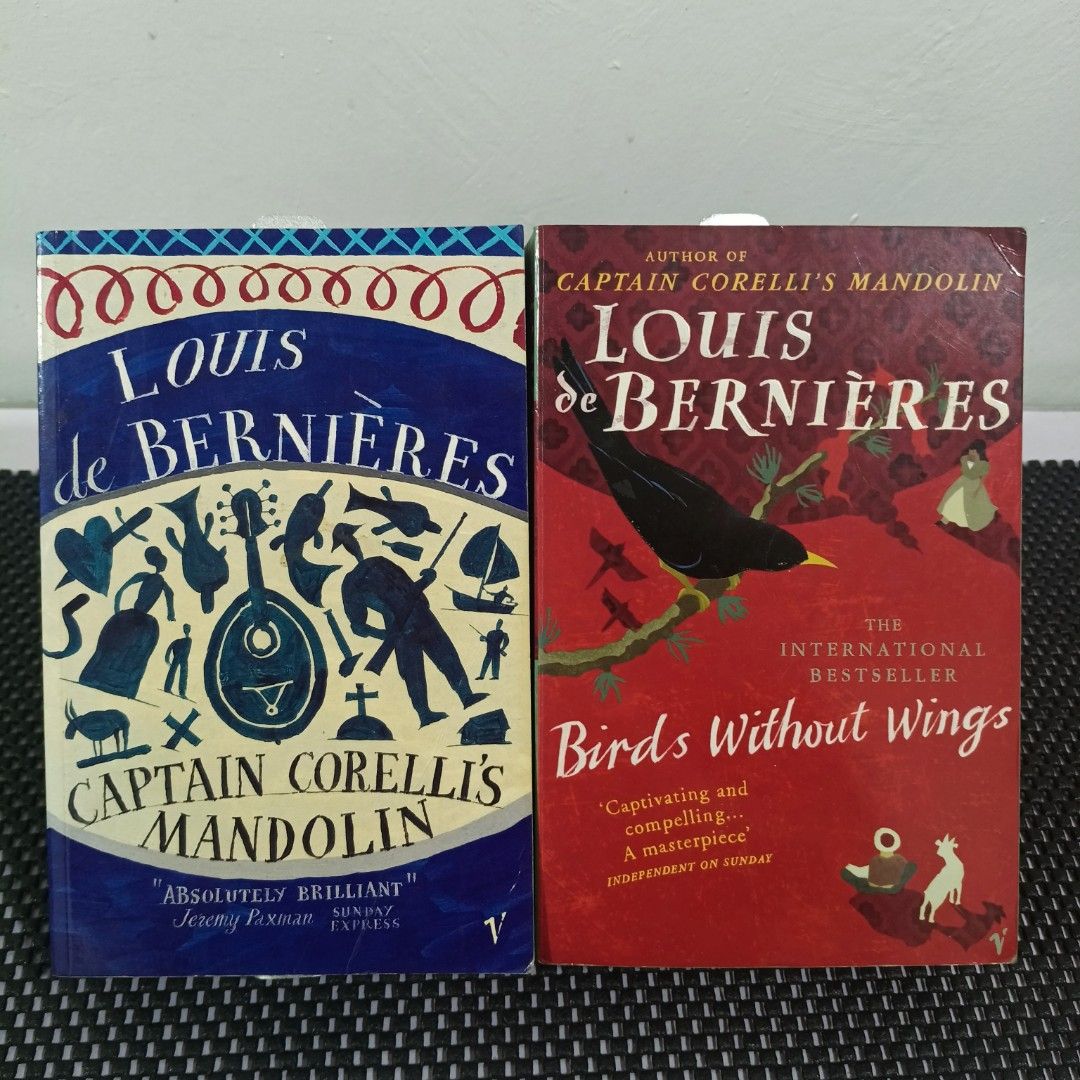 Louis de Bernieres Book Set (Category: Storybooks) located in Manila. Submitted by deci1602 (Listing ID 1448468977, Image 2). Description: Louis de Bernieres Book Set P400 Paperback preloved Visible tanning Visible creases Minor dog-ears MOP: GCASH MOD: JNT only (shouldered by buyer) LOC: CABUYAO, LAGUNA RFS: DECLUTTERING DM for more details!.