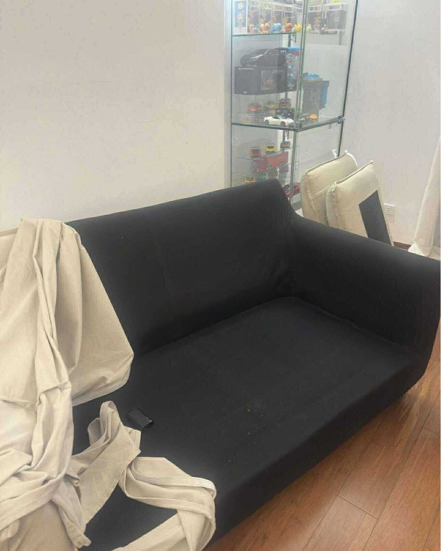 loveseat (Category: Sofas) located in Rizal. Submitted by lovebugsspreloved (Listing ID 1448423913, Image 3). Description: Pre-loved 2-Seater Sofa • Dimes: 190x95 cm • Still in good condition • Cover just needs a good wash. • Seat filling can easily be replaced/refilled (cotton batting or fiberfill) if preferred, but still very usable. 📍 Location: Antipolo 🚚 Shipping: Handled/shouldered by buyer 💰 Price: SLIGHTLY negotiable. SERIOUS BUYERS ONL